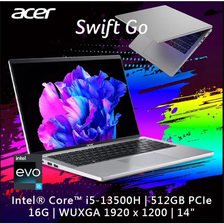 ✭小宇STAR✭ACER Swift GO SFG14-71T-55QB 銀(i5-13500H)