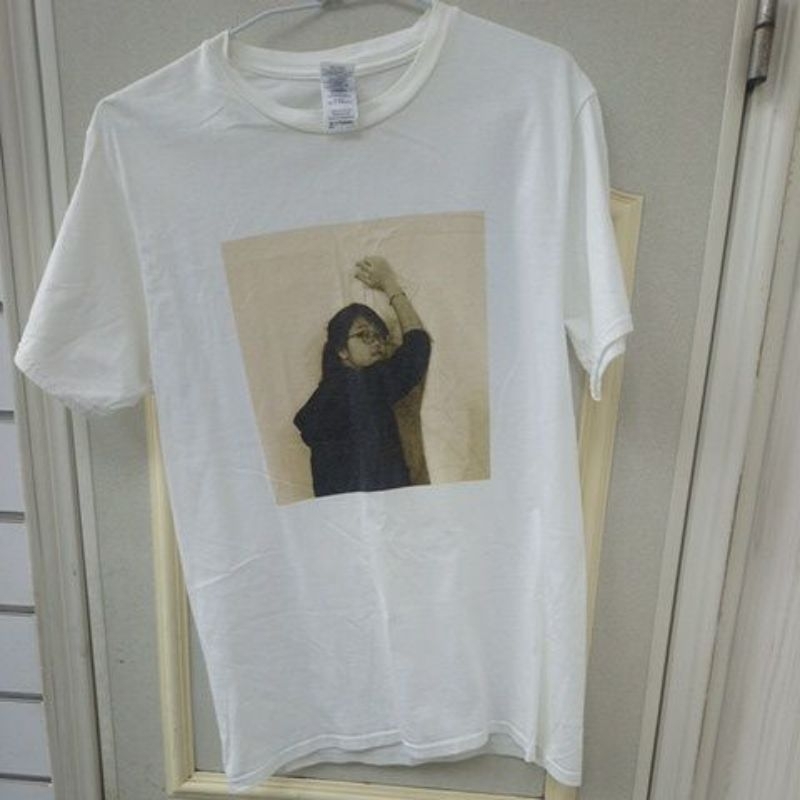GILDAN T shirt 短袖 印花T-shirt 白色 純棉 M號 二手