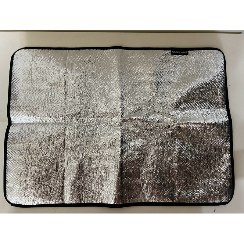 ◎二手商品◎日本 UNIFLAME鋁隔熱墊、鋁箔墊、地墊地布、墊子、露營野炊L(32×45cm)