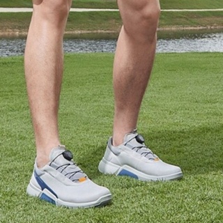 E@CO高爾夫球運動鞋 防水止滑透氣 愛步休閒運動鞋 男專業防水球鞋 棒球 健步H4 BOA系帶鈕釦設計