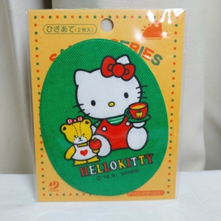 1991年Hello Kitty刺繡布貼 熨斗貼布約8x10.5cm 2枚入