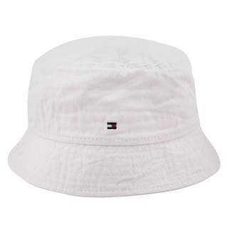 TOMMY HILFIGER-小繡線LOGO棉質漁夫帽(米白)L~XL