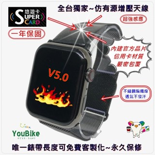 🍎免運~applewatch supercard超級悠遊卡錶帶~米蘭運動防水型(appale全系列通用)⭕一卡通plus