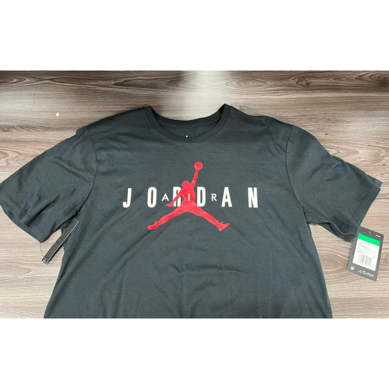 全新✅ 喬丹 Jordan NIKE LOGO T-shirt 黑 灰 XL 短袖 上衣 NBA冠軍🏆