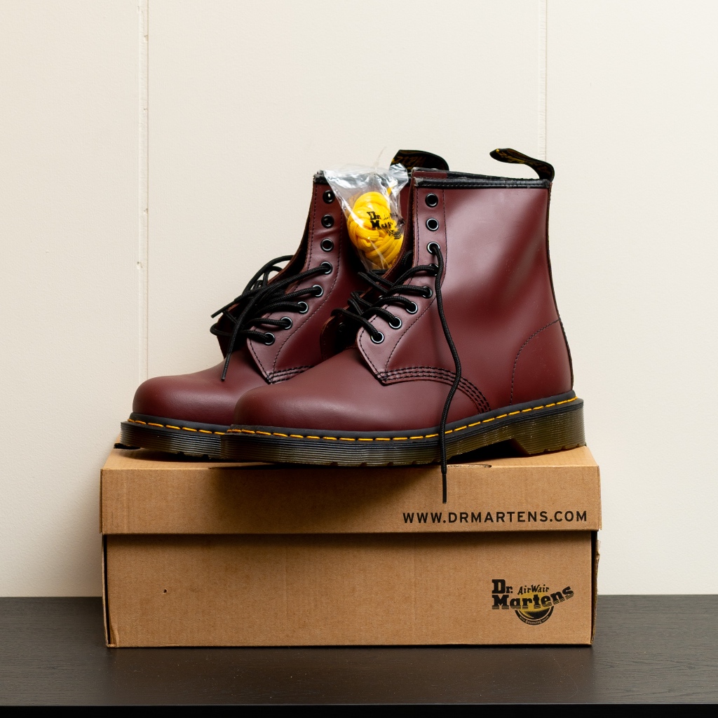 Dr.Martens 1460 CHERRY RED ROUGE 光面皮靴