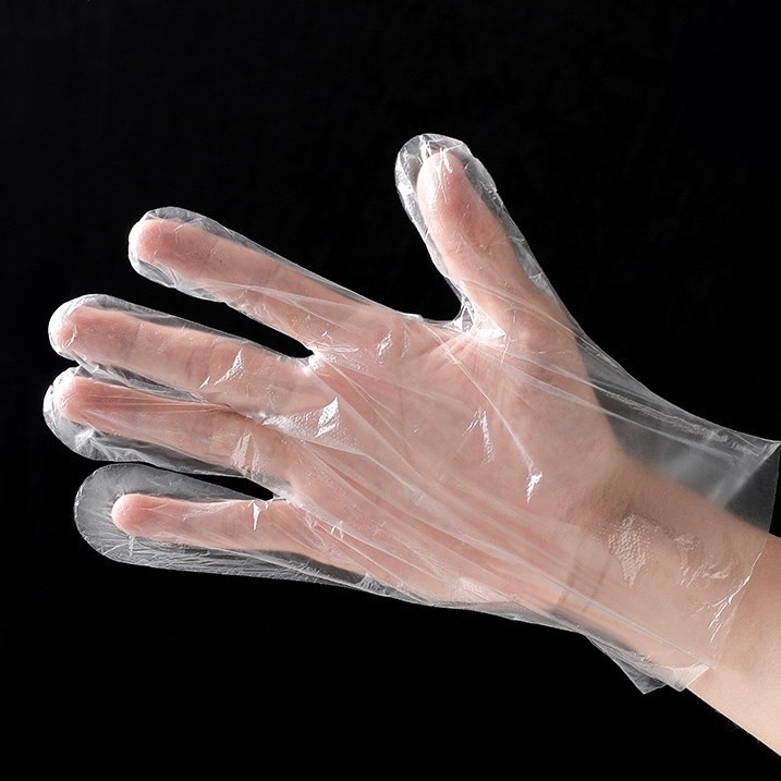 現貨免運 一次性手套【100/入】 透明手套 拋棄式手套 塑膠手套 手扒雞手套 PE手套 衛生手套 手套 丟棄式手