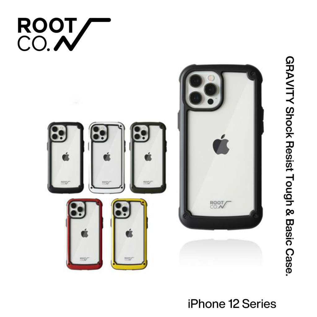 【KOZIIY】ROOT CO. iPhone 12 Series 透明背板軍規防摔手機保護殼
