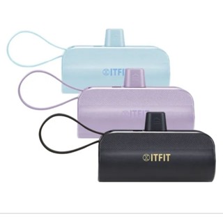 《SAMSUNG三星》紫色 ITFIT mini Power Bank 迷你支架式行動電源 5000mAh USB-C