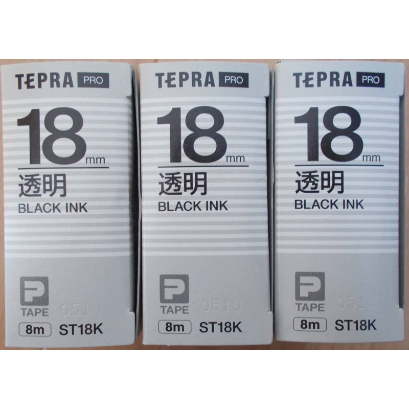 TEPRA 標籤機 透明18mm