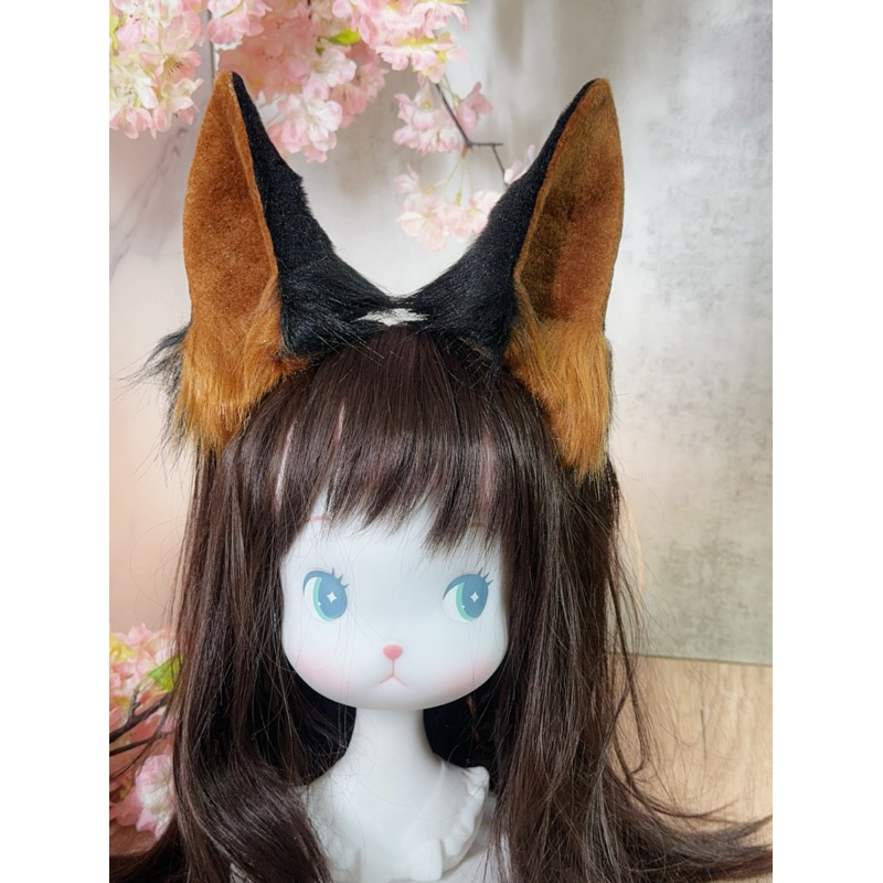 現貨 台灣賣家 酷酷杜賓狗 杜賓狗 仿真獸耳 仿真狗耳 狗耳朵 犬耳 COS LOLITA 外拍 攝影 動漫 個性
