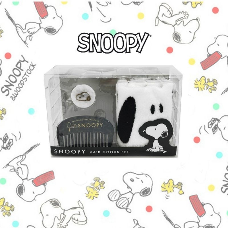 髮帶&amp;梳子&amp;髮飾組-造型 史努比 SNOOPY PEANUTS正版授權