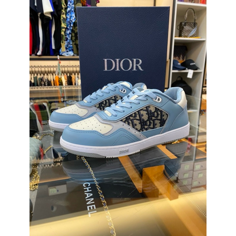 鹿晉歐美精品🦌 Dior 迪奧 B27 米藍色運動鞋