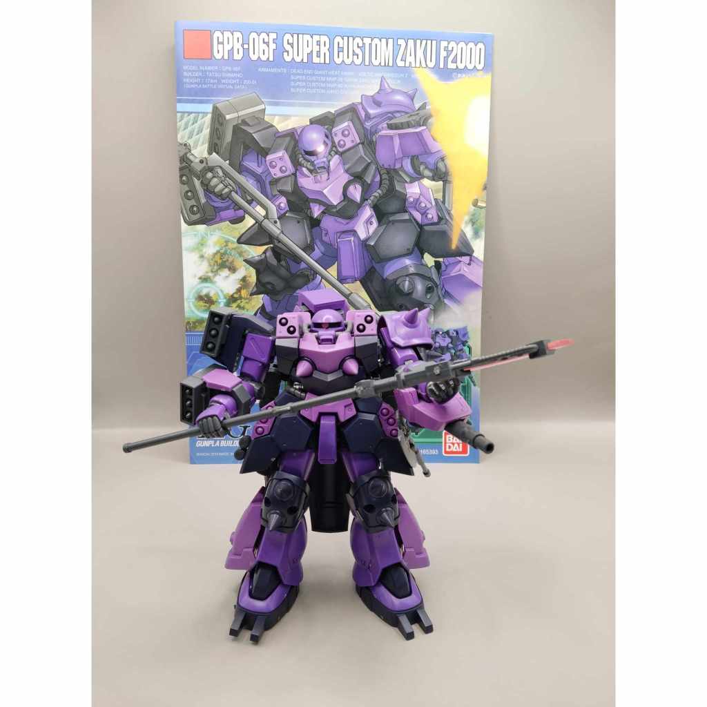 就是已組現貨不用問  萬代 HG 1/144 SUPER CUSTOM ZAKU F2000 超級特裝型薩克