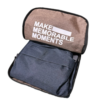 全新｜單寧色 旅行手提袋 / 折疊式 可輕鬆收納或放在行李箱拉桿