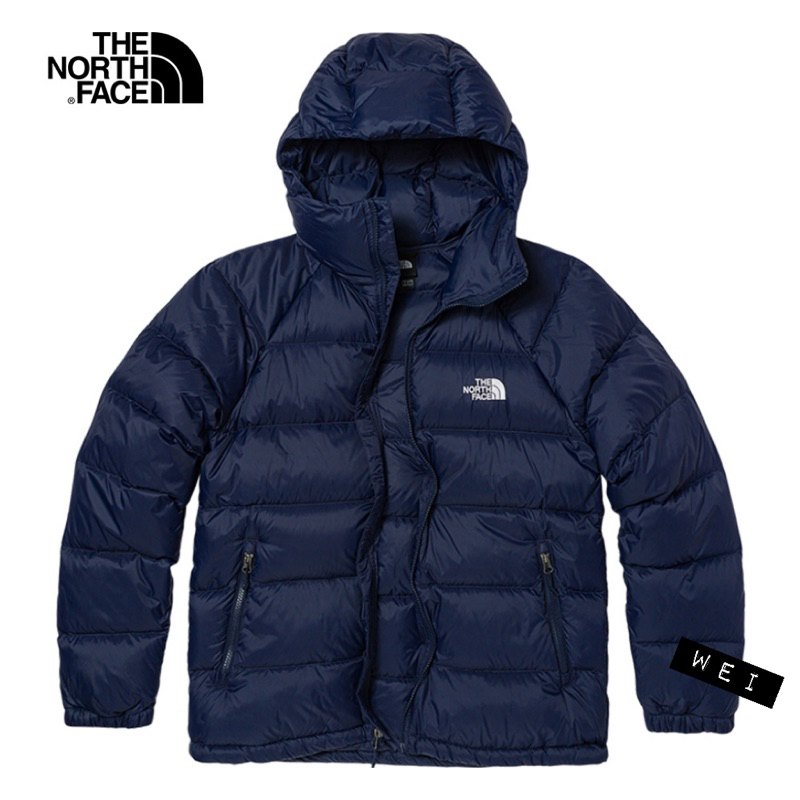 Wei😎現貨‼️The North Face 北面 男款 深藍色 防風防潑水 連帽 羽絨外套 7W7G8K2