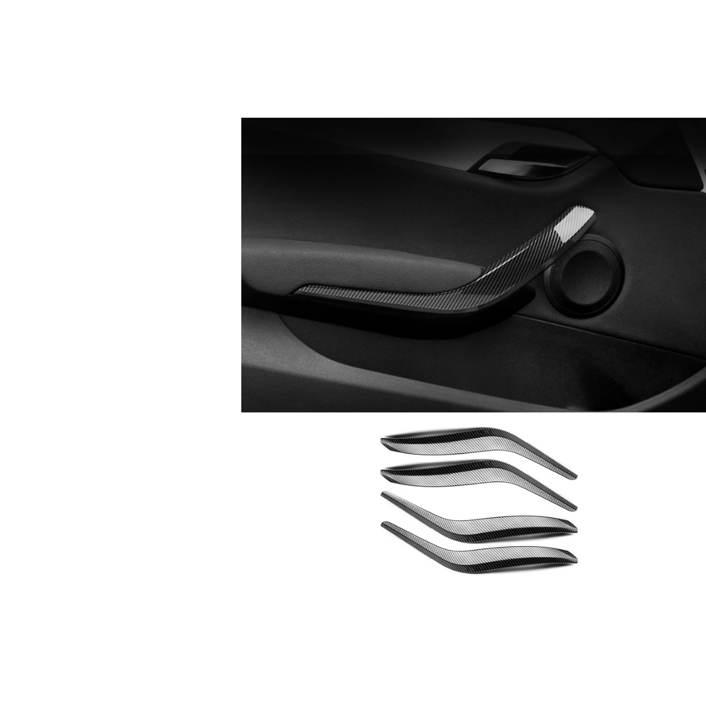 10-15年 BMW E84 X1 內車門 拉手 門把 替換 車門手把 車門拉手 門把貼 改裝 碳纖維 卡夢 車貼
