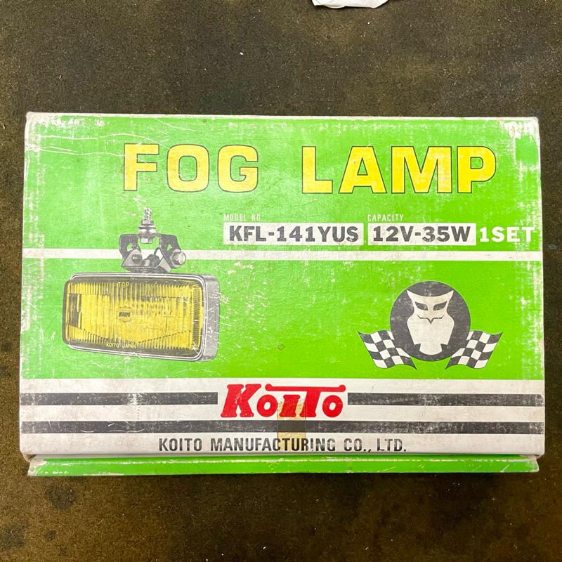Koito 小糸製作所 黃玻璃霧燈 一組兩顆全新未使用 當時物 JDM 老車 瑞獅 RX7 16V E30 速利303