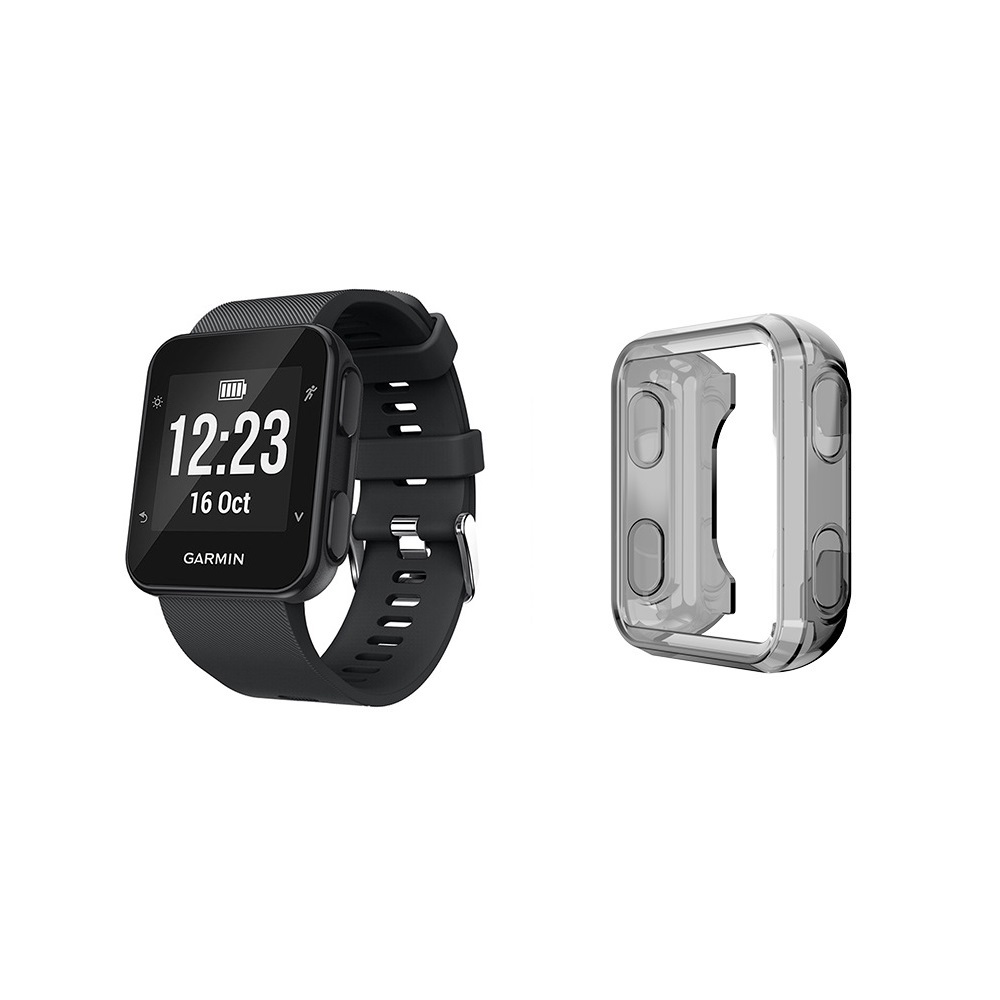 【TPU透明殼】適用 Garmin Forerunner 35 / 30 半包 智慧手錶 軟殼 清水套