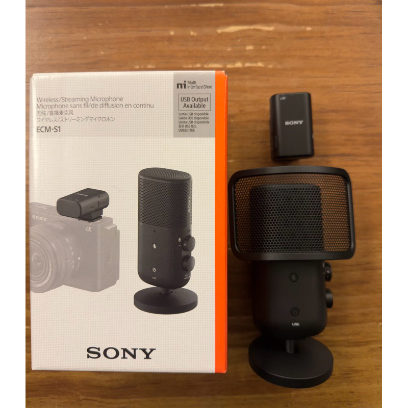 Sony ECM-S1 麥克風 （台灣公司貨 9.9成新 盒單齊 保固內）