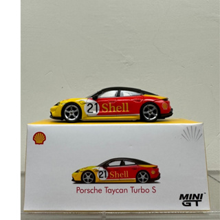 泡泡TOYS Mini GT 263 Porsche Taycan 1/64 shell 殼牌