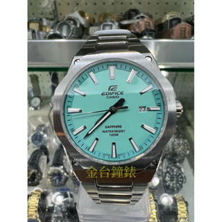 【金台鐘錶】CASIO卡西歐 EDIFICE 防水輕薄 EFR-S108D-2B (八角) (藍寶石玻璃) 不鏽鋼錶帶