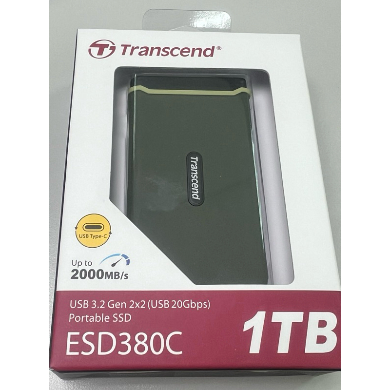 Transcend 創見 ESD380C 1TB USB3.2 Type C 雙介面 SSD 外接固態硬碟