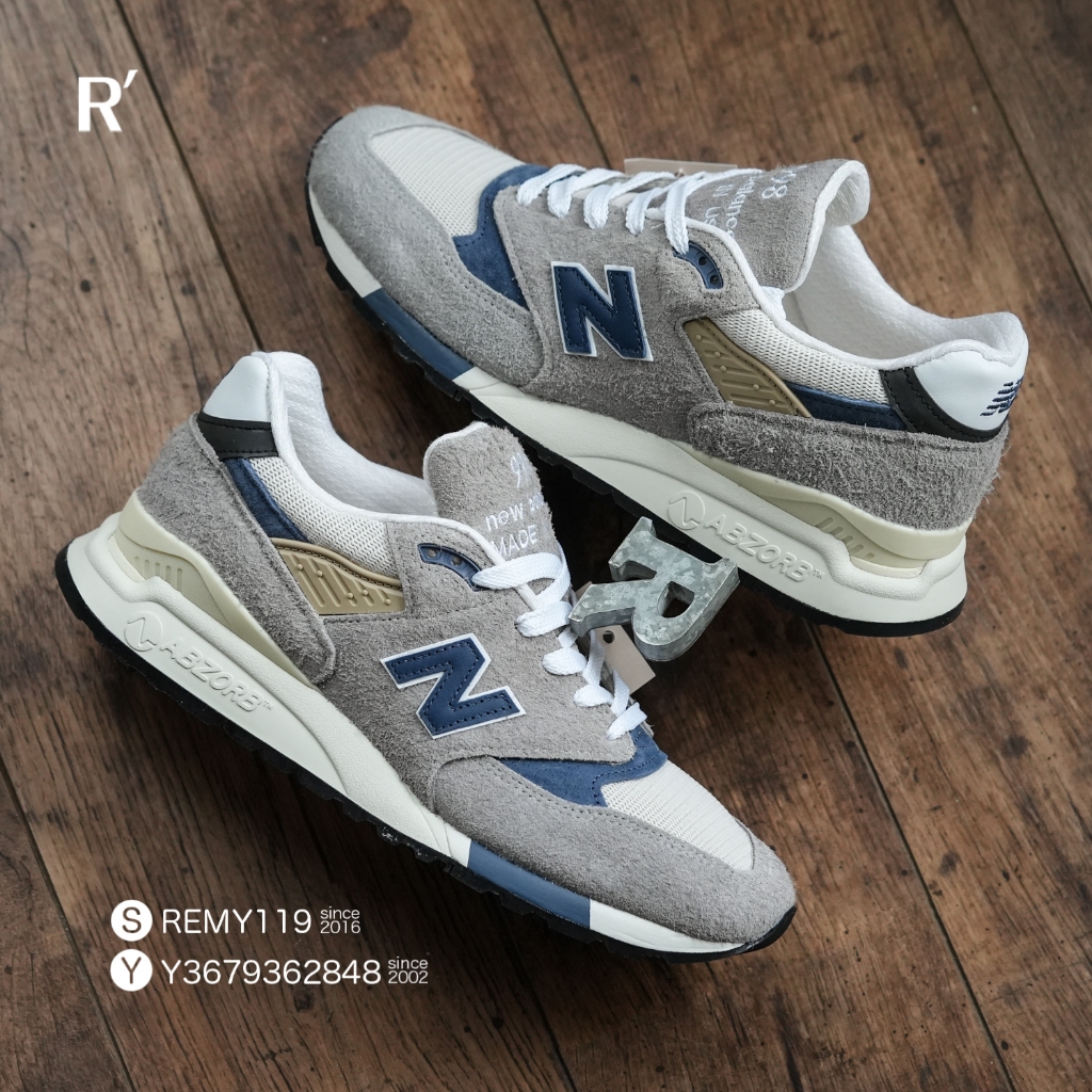 R‘代購 New Balance 998 Grey Blue Teddy Santis 元祖灰藍黃 USA U998TA