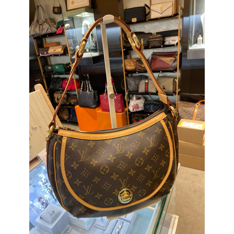 LV-經典原花肩背肚臍包-VI1026(無附贈其他配件)