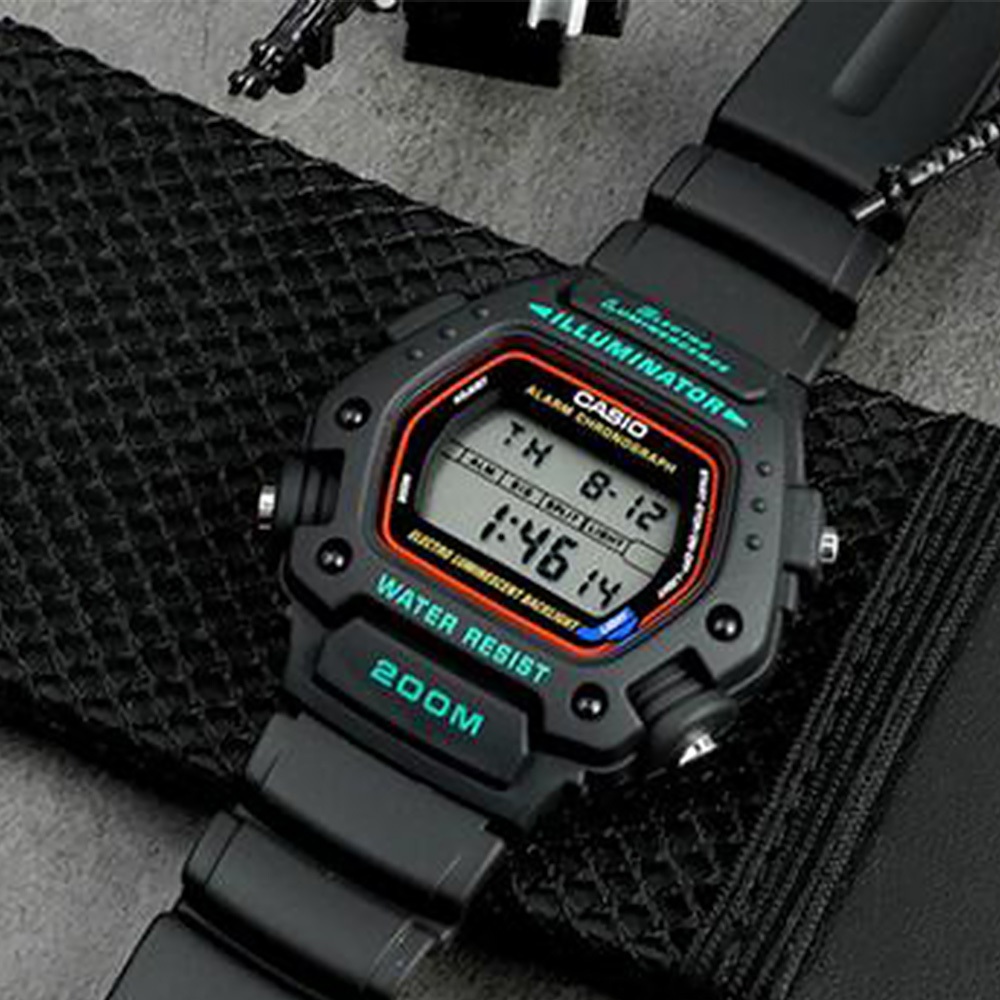 ⏰ACE愛時⏰CASIO 卡西歐 DW-290-1 街頭潮流 冷光照明 倒計時 碼錶 運動 手錶 46.8mm