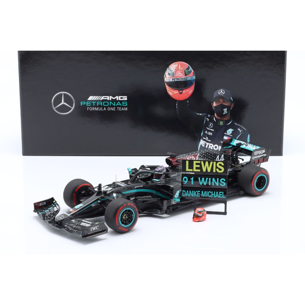 【現貨特價】世界冠軍 1:18 F1 2020 Mercedes AMG W11 Hamilton 91勝紀念 ※限量※