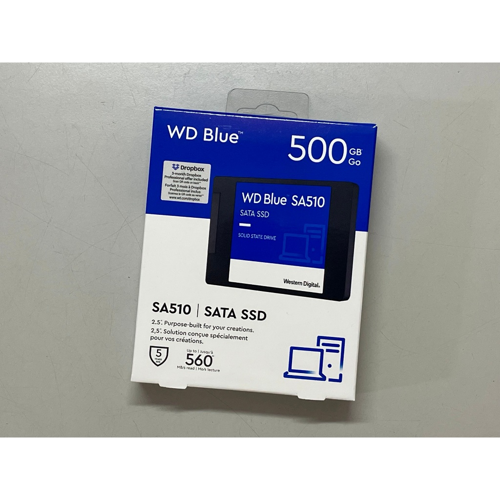 WD 藍標 2.5" 500G 500GB SATA 3D NAND WDS500G3B0A 全新盒裝 保固中 固態硬碟