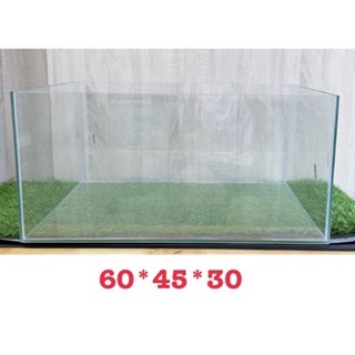 🎀茄圓魚缸🎀60-45-29 兩呎 魚缸 強化 細磨邊(霧邊) 傳統玻璃魚缸 2尺開放缸 寵物飼養箱 烏龜缸