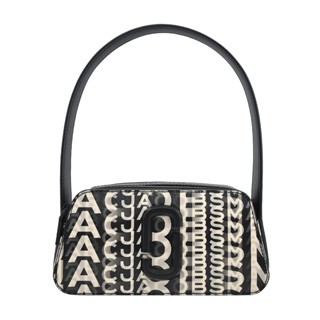 MARC JACOBS THE SLINGSHOT 字母光影印花手提/肩背兩用包-黑｜JS Maxx官方旗艦館