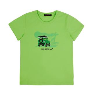 Crocodile Junior『小鱷魚童裝』C65436 帥氣吉普車印圖T恤 Ggo(G購)