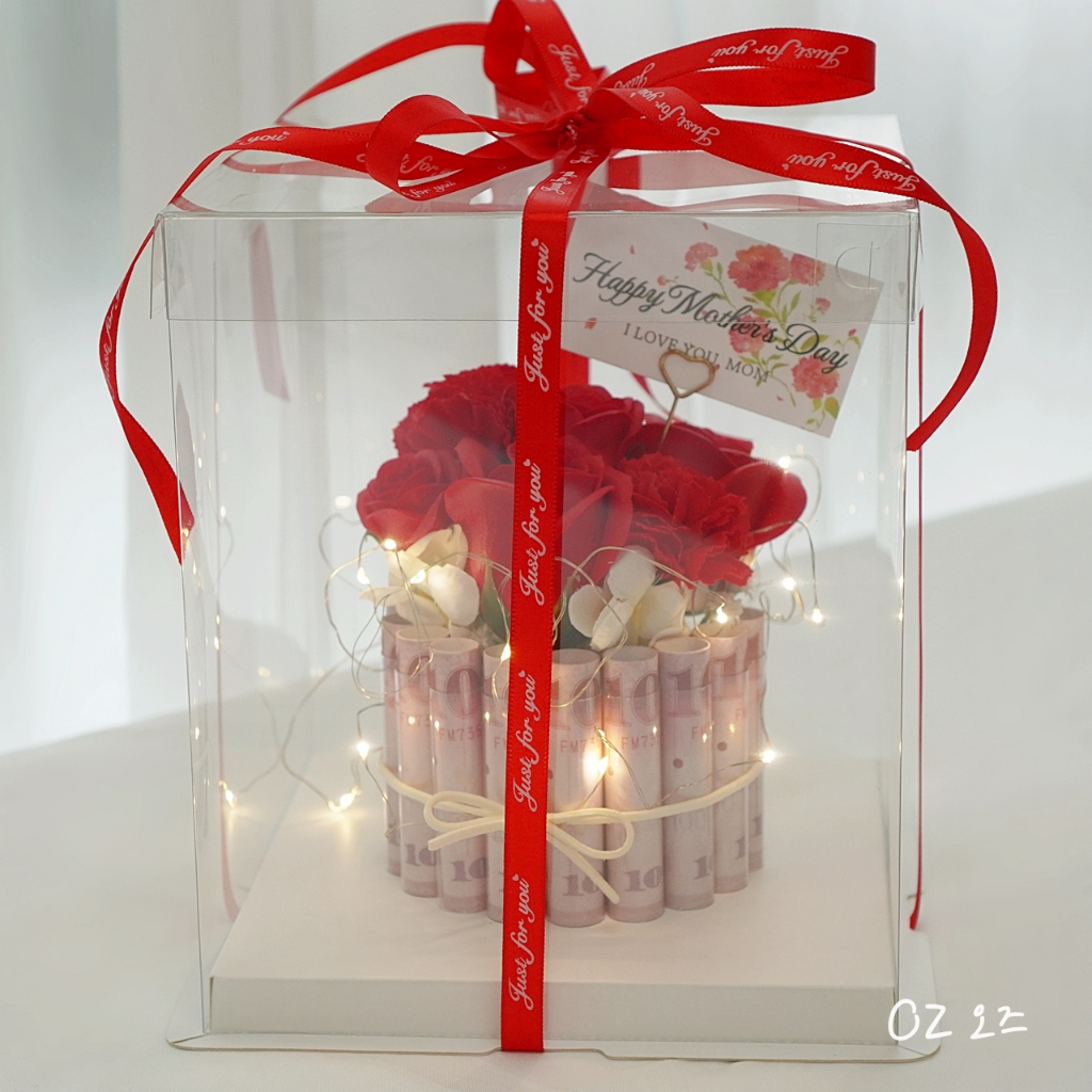 OZ-MD1♡母親節 有錢花材料包 DIY 鈔票花蛋糕材料包 韓式有錢花材料包 香皂花