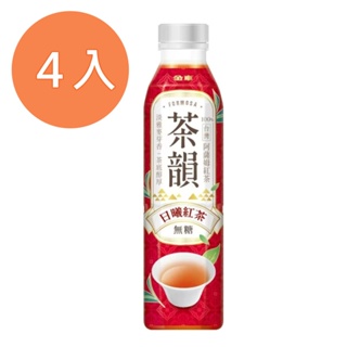 金車茶韻 日曦紅茶 無糖 580ml(4入)/組【康鄰超市】