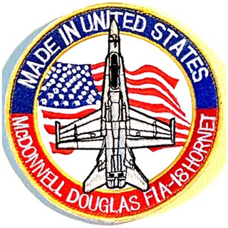 RBF現貨 MADE IN USA F-18 10CM PATCH 臂章 ARM-MDF18
