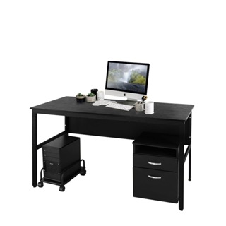 《DFhouse》巴菲特電腦辦公桌(3色)+主機架+活動櫃 工作桌 電腦桌椅 辦公桌椅 書桌椅 臥室 書房