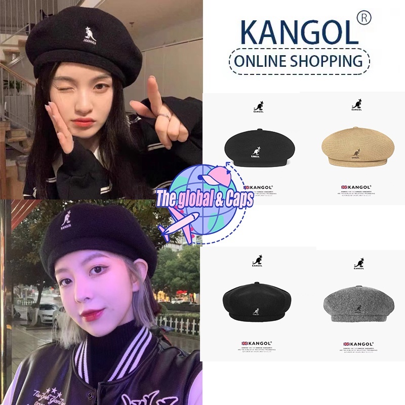 『 Caps 』💝熱賣 金智秀 林允兒同款 KANGOL 南瓜帽 袋鼠帽 貝雷帽 南瓜帽 畫家帽 网眼 羊毛 袋鼠 帽