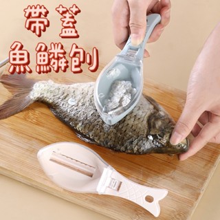 【臺灣現貨】帶蓋魚鱗刨 自帶收納魚鱗盒 魚鱗刨刮器 刮魚鱗神器 刮魚鱗器 魚鱗刨刀 去魚鱗器 魚鱗刨 魚鱗器