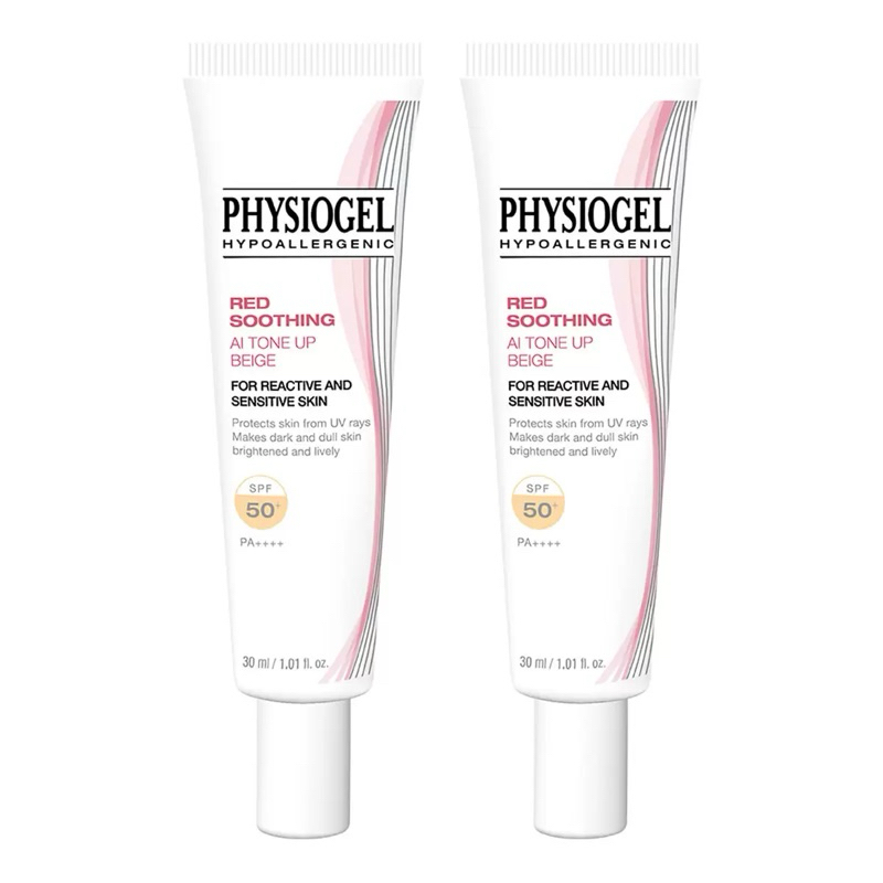 好市多代購-PHYSIOGEL 潔美淨 層脂質 AI 輕透潤色防曬霜 SPF50+ PA++++ 30毫升 X 2入