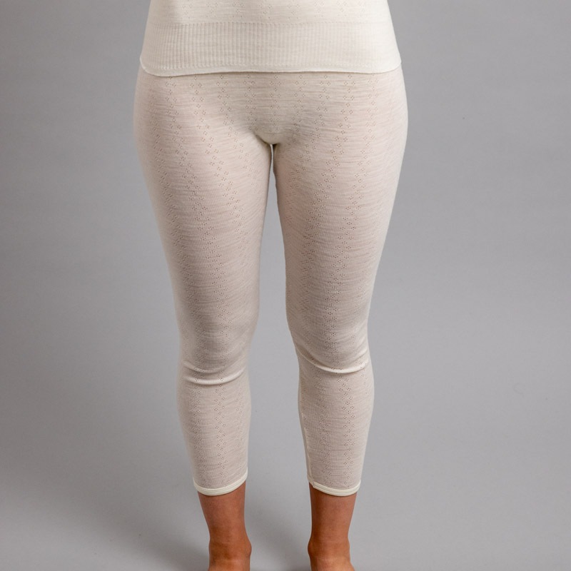 🇦🇺莎寶貝澳洲代購🇦🇺Thermo Fleece100%美麗諾純羊毛女生白色緹花長衛生褲