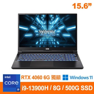 Genuine 捷元 ZEUS 15H 筆記型電腦/ i9-13900H/ RTX4060/ 8G DDR5/Win11