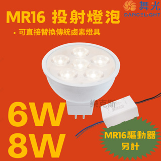 [樂克斯] 舞光 LED MR16 6W 8W 12V 杯燈 專用驅動器 投射燈泡 白光 自然光 黃光 省電節能 投射燈
