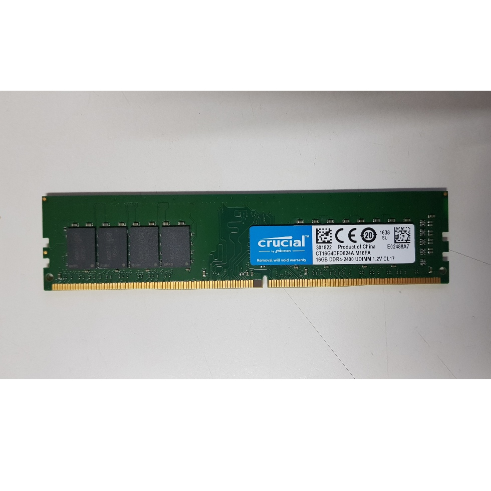 crucial 美光 DDR4 2400 16G 桌機記憶體 終身保固