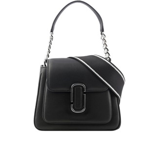 MARC JACOBS The J Marc 平滑皮革梯形手提/斜背二用包(黑色) H708L01RE22 053