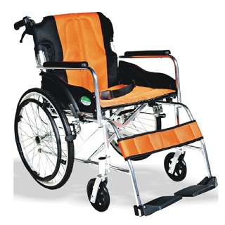【海夫健康生活館】頤辰醫療 機械式輪椅(未滅菌) 20吋中輪 中置式踏板/可折背/輪椅B款(YC-300)