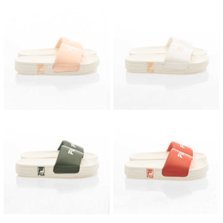 【歐麥OMAI】FILA FUNKY TENNIS 1998 SL 拖鞋 厚底 增高 米白橘 奶油橘