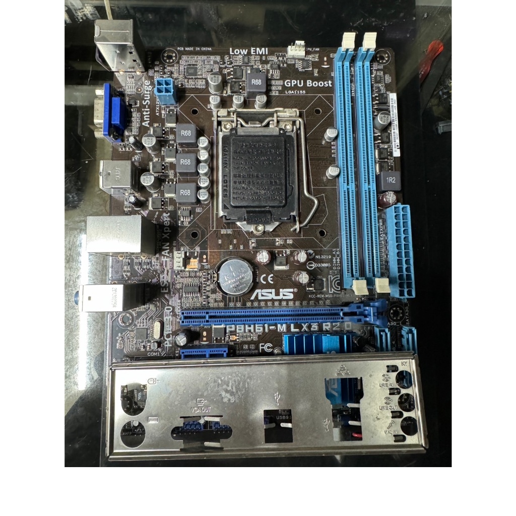 華碩 ASUS P8H61-M LX3 R2.0 1155 腳位 支援 3代 CPU H61 晶片 升級換下