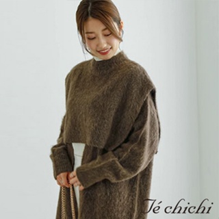 Te chichi 溫暖毛絨感圓領領披肩(FC34L2B0180)